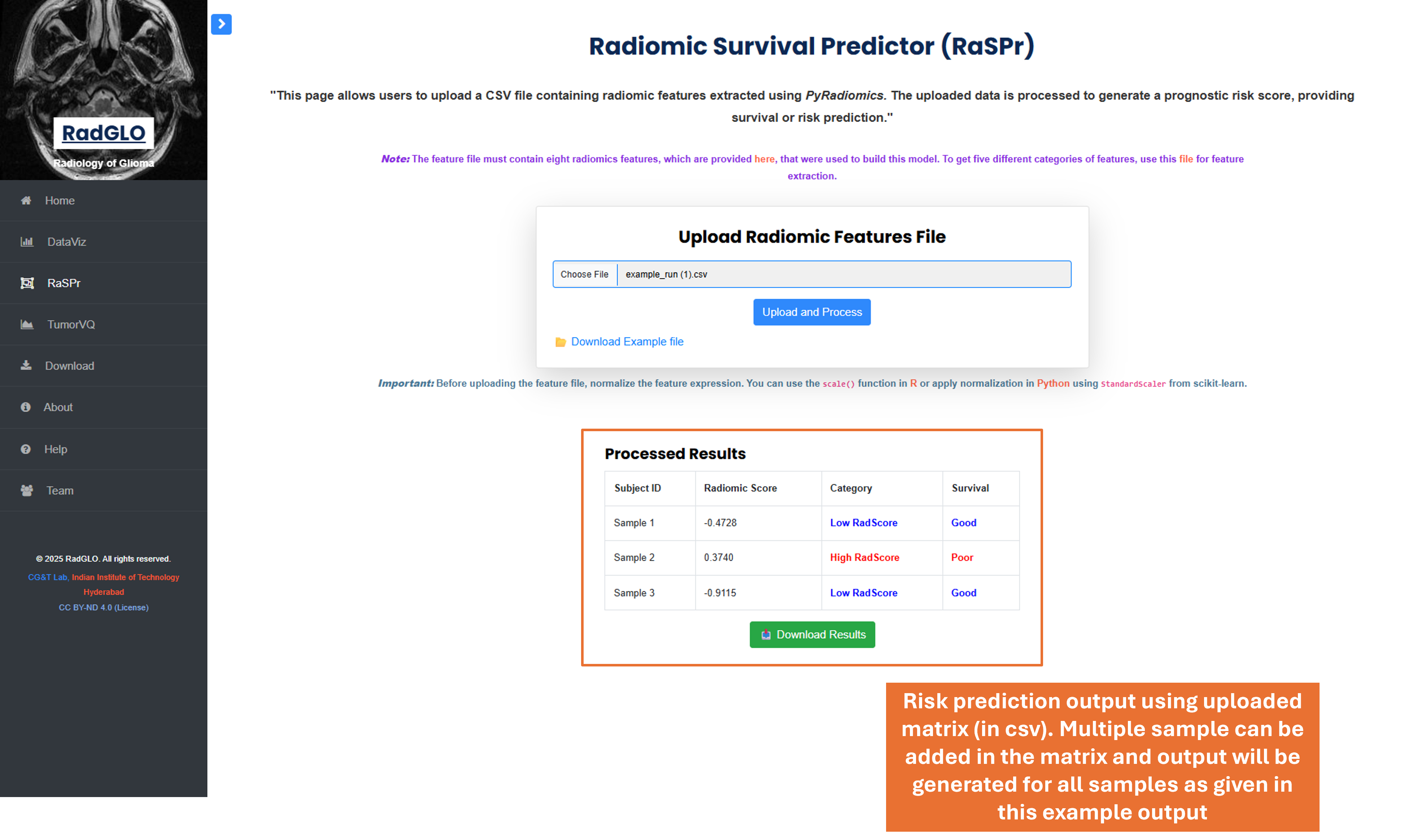 Feature Heatmap Screenshot